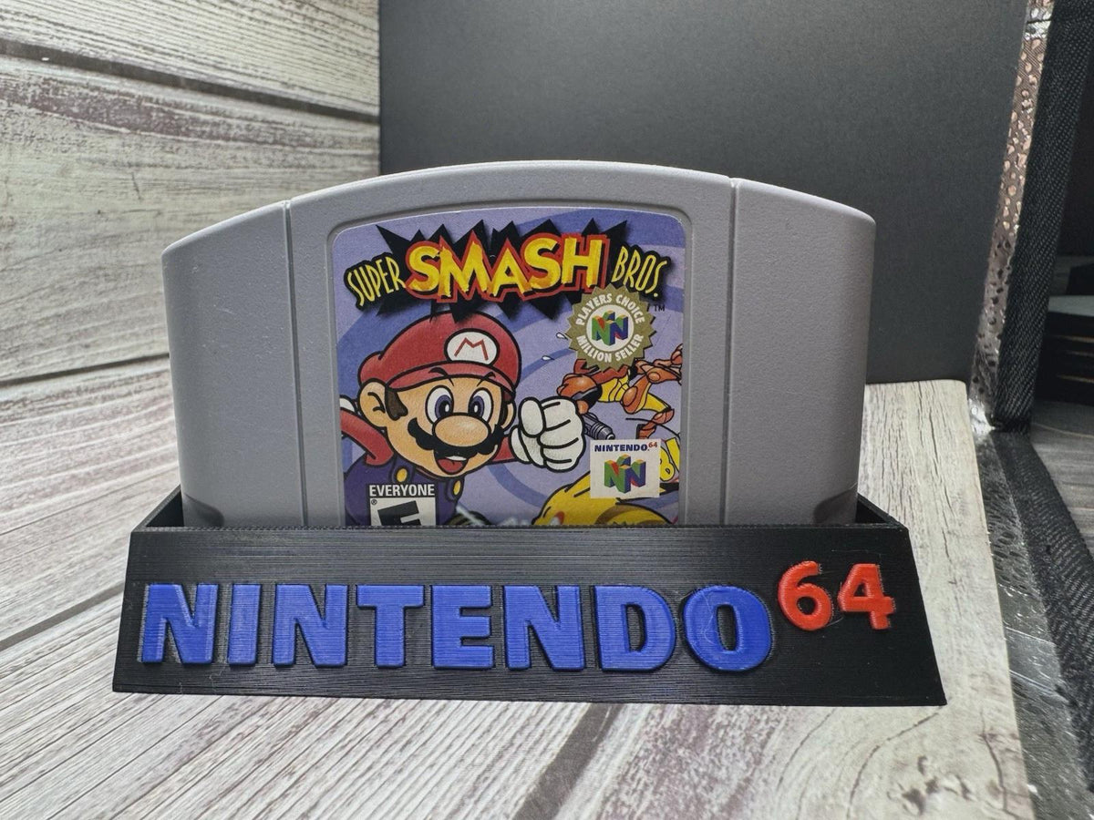 Nintendo 64 Game Cartridge Holder - Holds 10 Games - N64 Storage Display