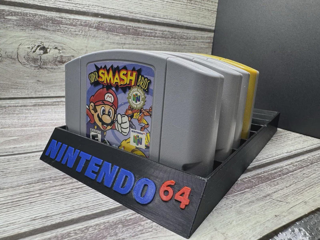 Nintendo 64 Game Cartridge Holder - Holds 10 Games - N64 Storage Display