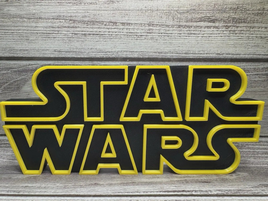 Star Wars Logo Wall Art | Desk Shelf Art Sign Display Decor