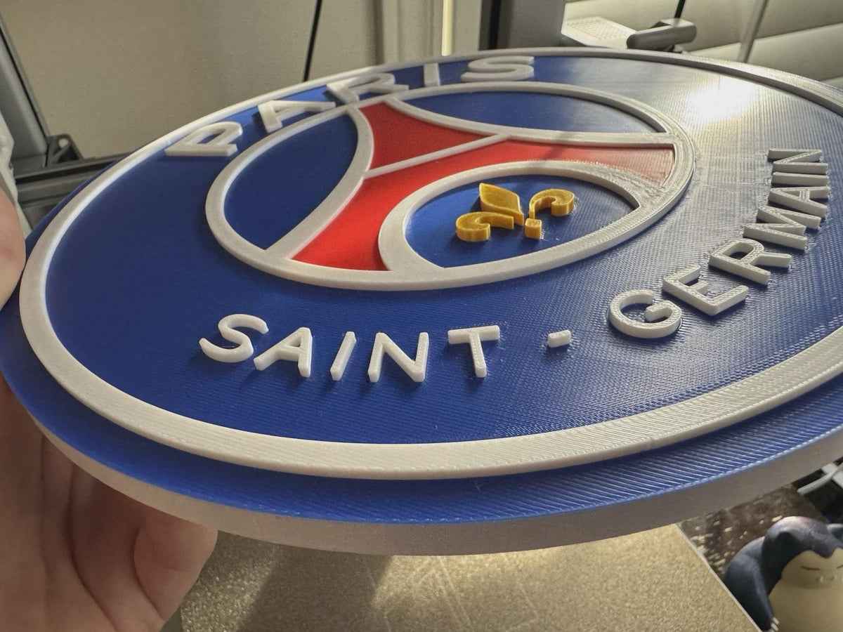 Paris Saint-Germain Logo: Wall Art - PSG Logo - Team Sign Crest Decor Plaque FC
