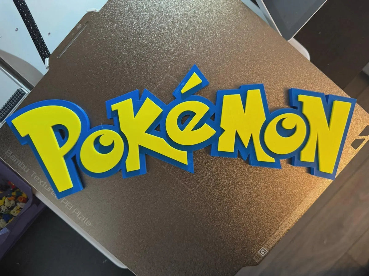Pokemon Logo Wall Art | Desk Shelf Art - Sign Display