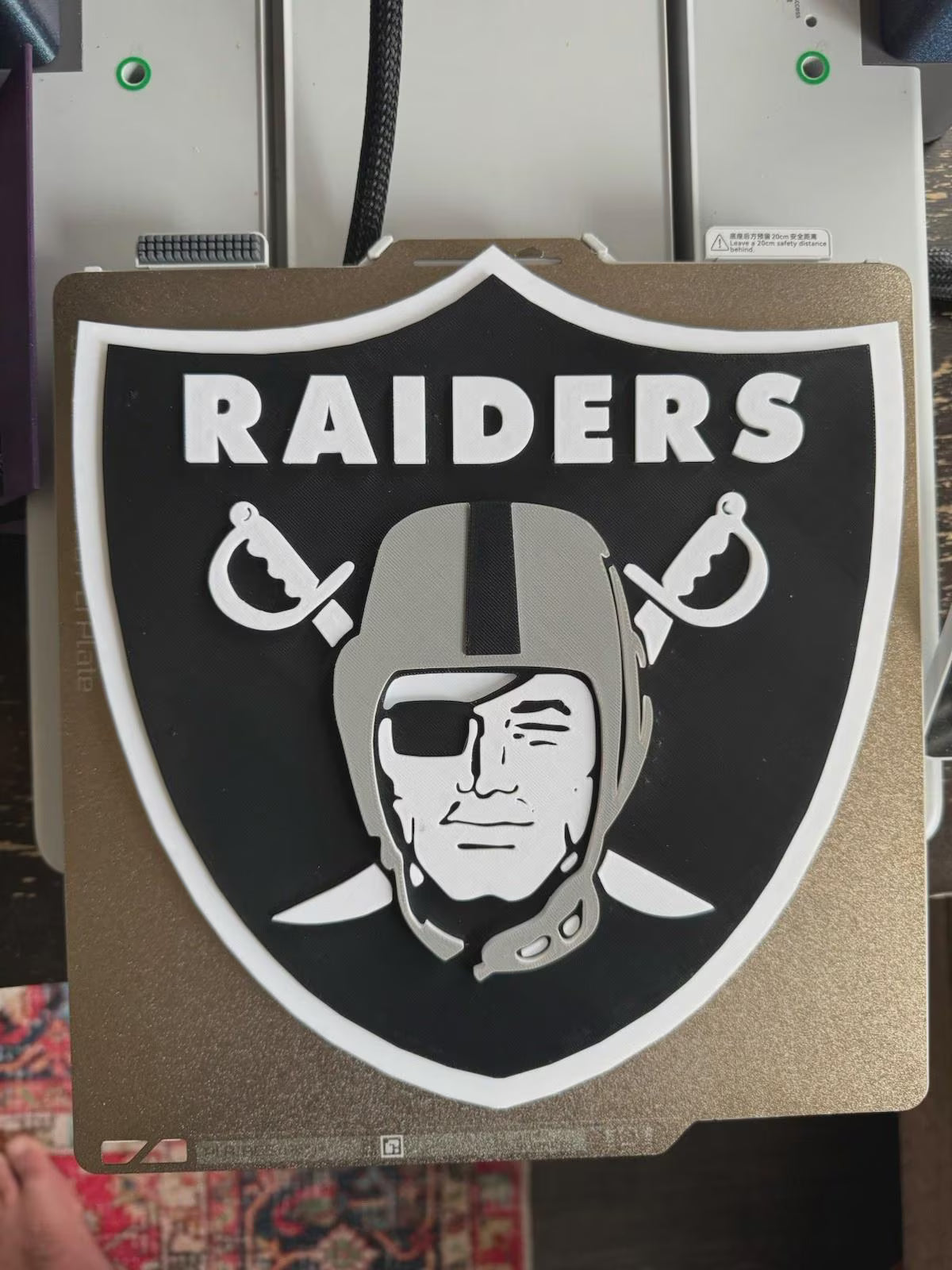 Las Vegas Raiders Logo: Wall Art - Team Sign Crest Memorabilia Decor Man Cave