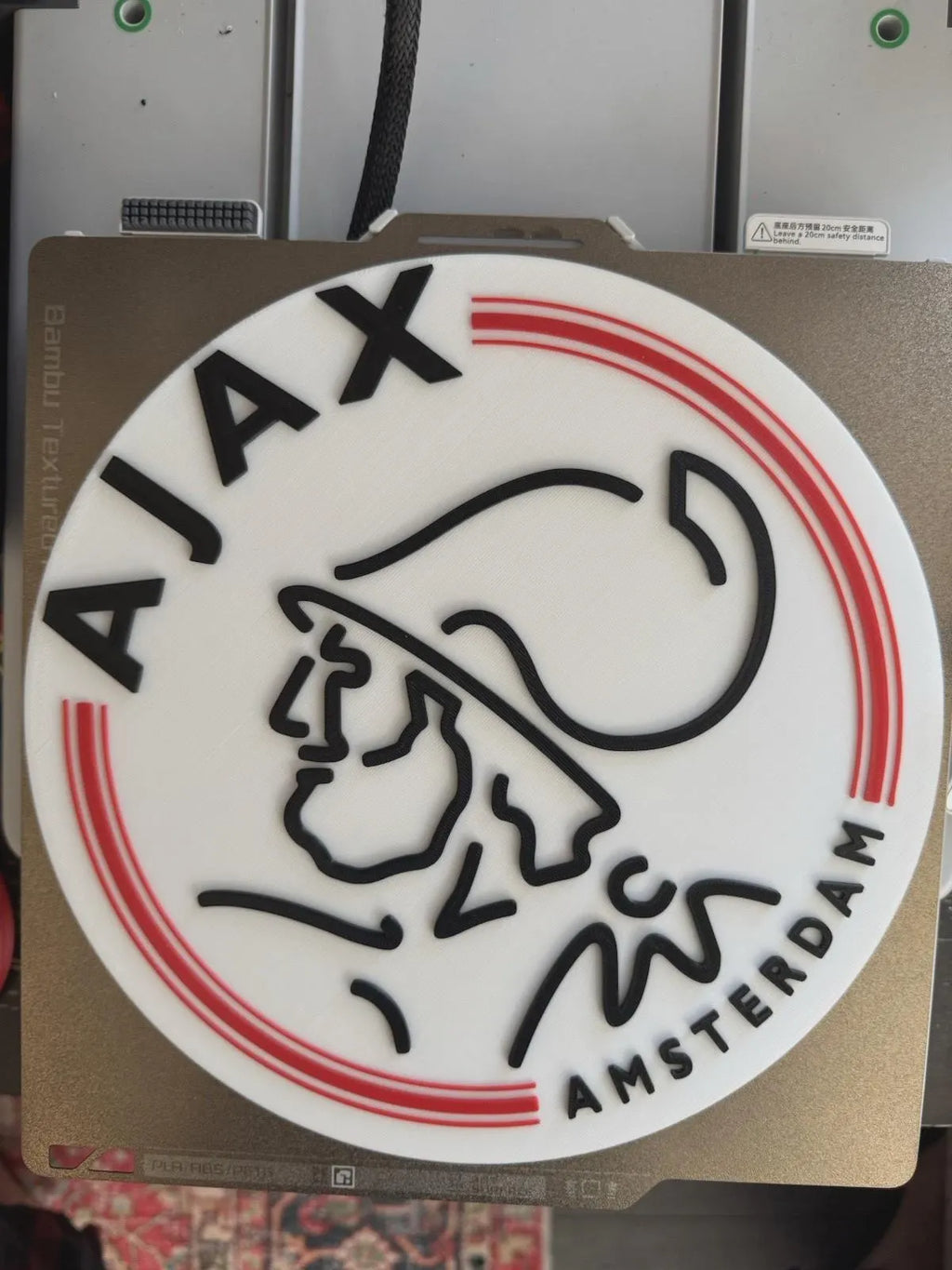 AFC AJAX Amsterdam Logo: Wall Art - Team Sign Crest Memorabilia Decor Plaque