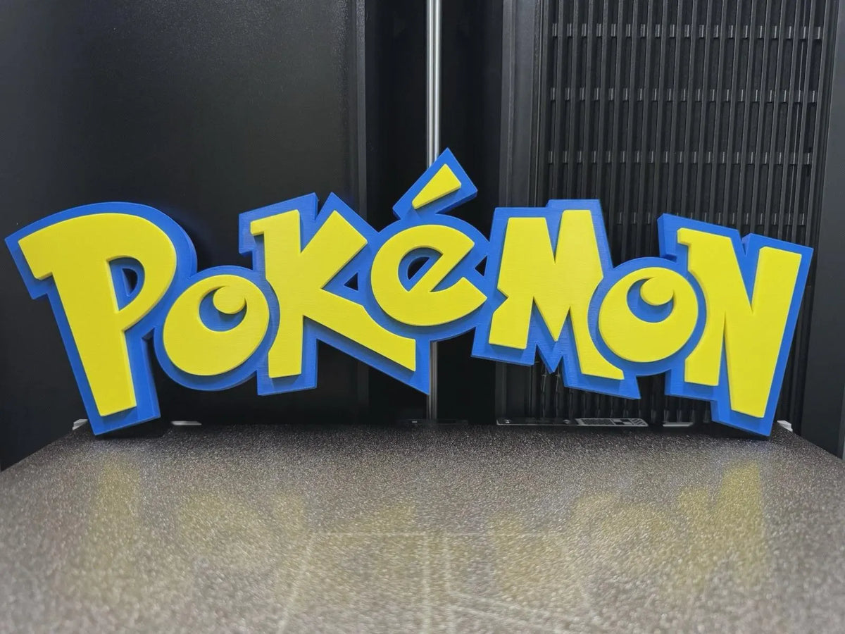 Pokemon Logo Wall Art | Desk Shelf Art - Sign Display